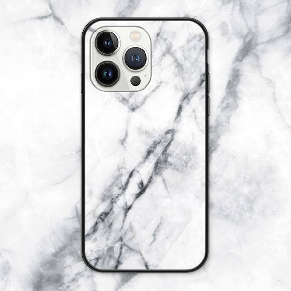 SKALO iPhone 16 Pro Marmori karkaistu lasi TPU-suojakuori - #2 Multicolor