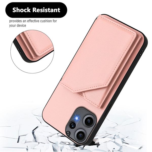 SKALO Nothing CMF Phone 2 Pro PU-nahkainen Suojakuori Lompakolla - Pinkki Pink
