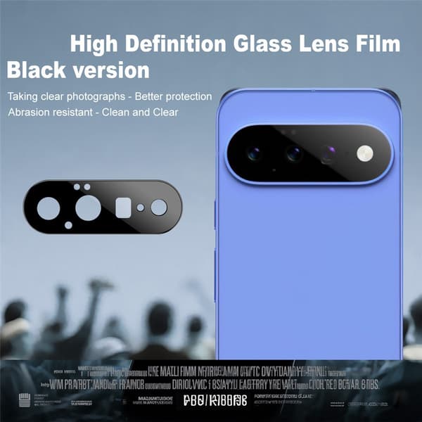 IMAK Kamerabeskyttelse af hærdet glas til Google Pixel 11 - Sort Black