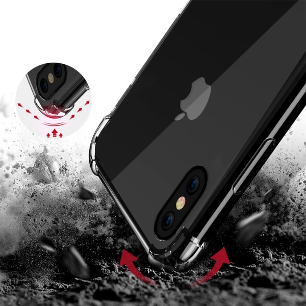 SKALO iPhone XS Max Erittäin vahva TPU-kuori Transparent