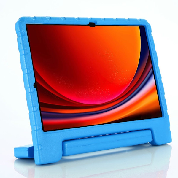 SKALO Samsung Tab S9+/S9+ FE Kuori kahvalla/telineellä - Sininen Blue