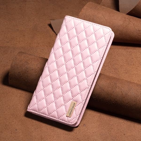 SKALO Samsung A15 4G BINFEN COLOR Big Wallet Quilted Flip Cover - Pink Pink