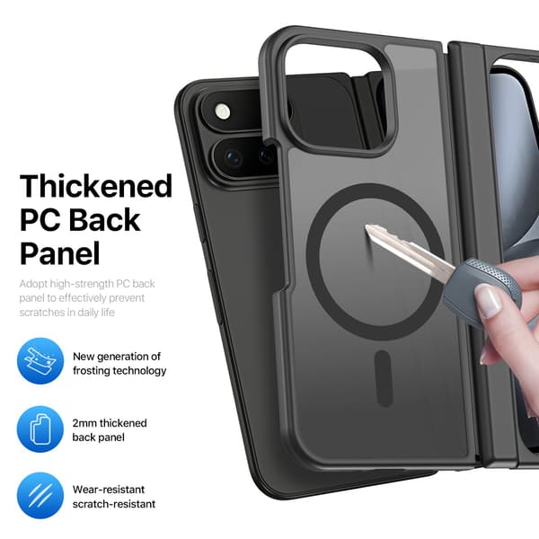 DUX DUCIS Yind Series Matte Finish Cover til Google Pixel 11 Pro Fold - Sort Black