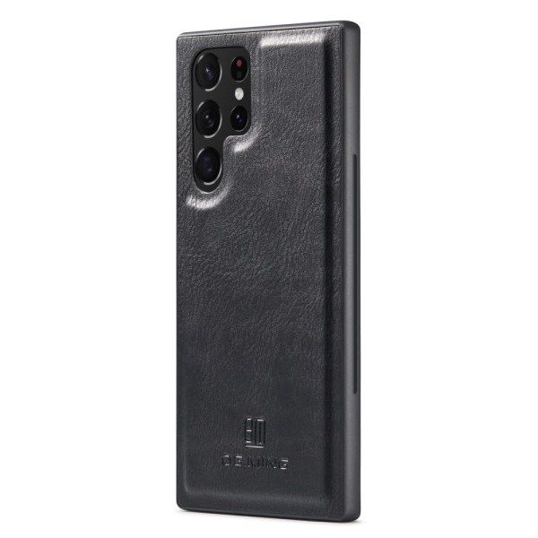 DG MING Samsung S23 Ultra 2-i-1 Magnet Pungetui - Sort Black