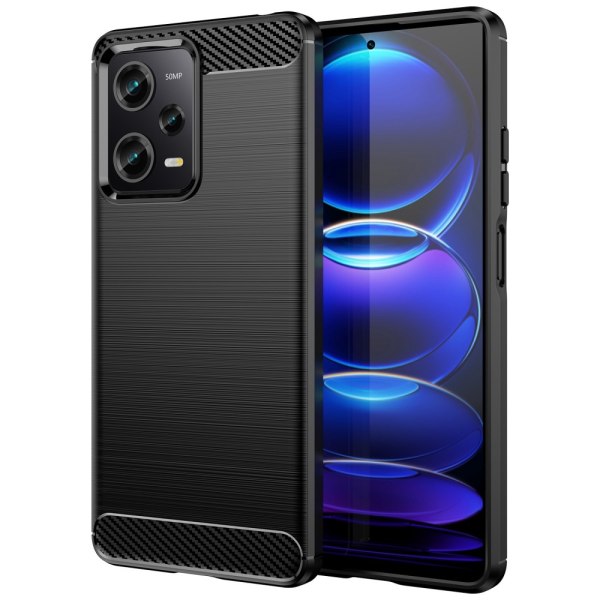 SKALO Xiaomi Redmi Note 12 Pro 5G Armor Carbon Stødsikker TPU-co Black