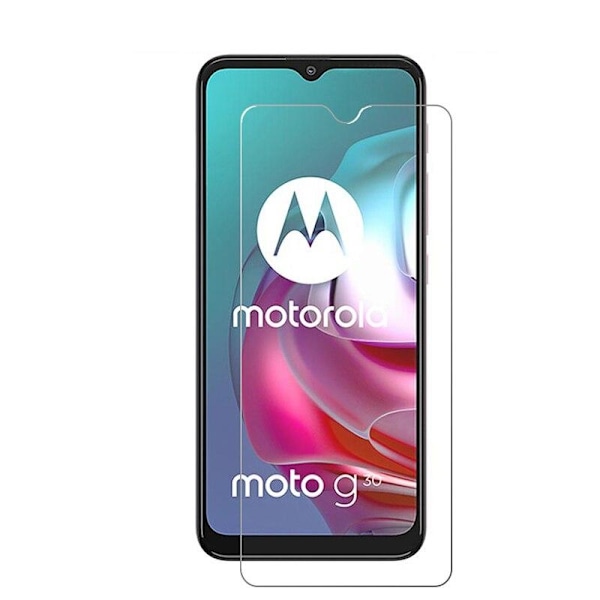 2-PACK SKALO Moto G30 Skärmskydd i Härdat glas Transparent