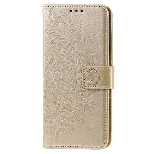 SKALO Samsung A23 5G Mandala Flip Cover - Guld Gold