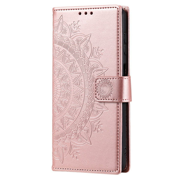 SKALO Samsung A16 Mandala lompakkokotelo - Ruusukulta Pink gold
