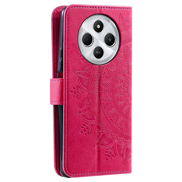 SKALO Xiaomi Redmi 14C Mandala Plånboksfodral - Rosa Rosa