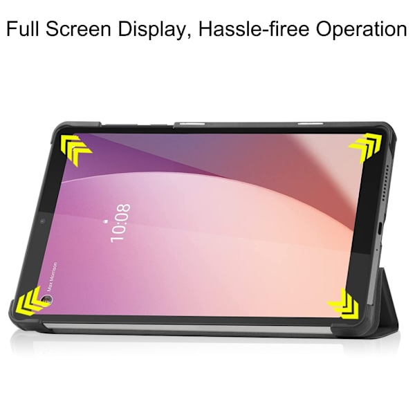 SKALO Lenovo Tab M8 Gen 4 Trifold Fodral - Svart Svart