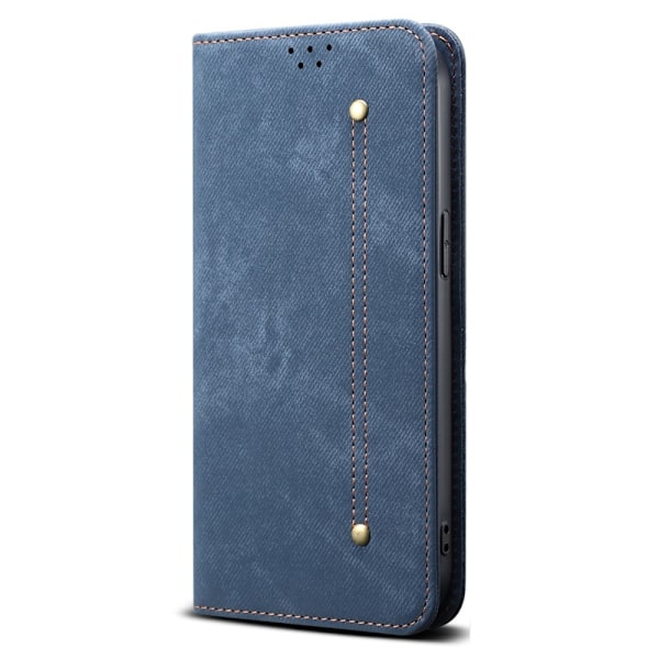 SKALO Motorola Edge 60 Jeans Lompakkokotelo - Sininen Blue