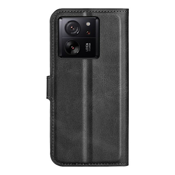 SKALO Xiaomi 13T/13T Pro Premium Wallet Flip Cover - Sort Black