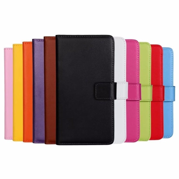 Plånboksfodral Äkta Skinn OnePlus 8 - fler färger Vit