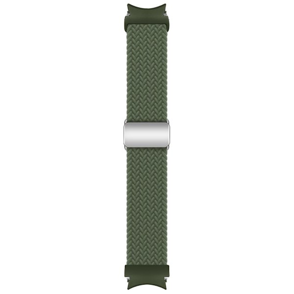 SKALO Punottu Tygaranneke Samsung Watch 6 Classic 43mm/47mm - Valitse väri Dark green