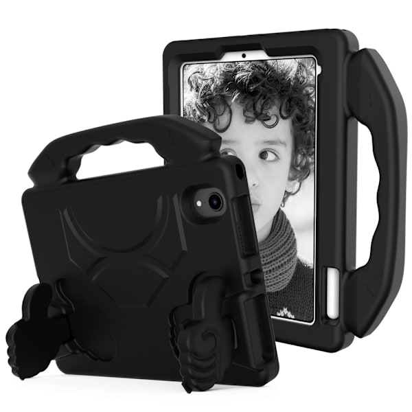 SKALO iPad Mini (2024) Thumb Up Børneskal - Sort Black