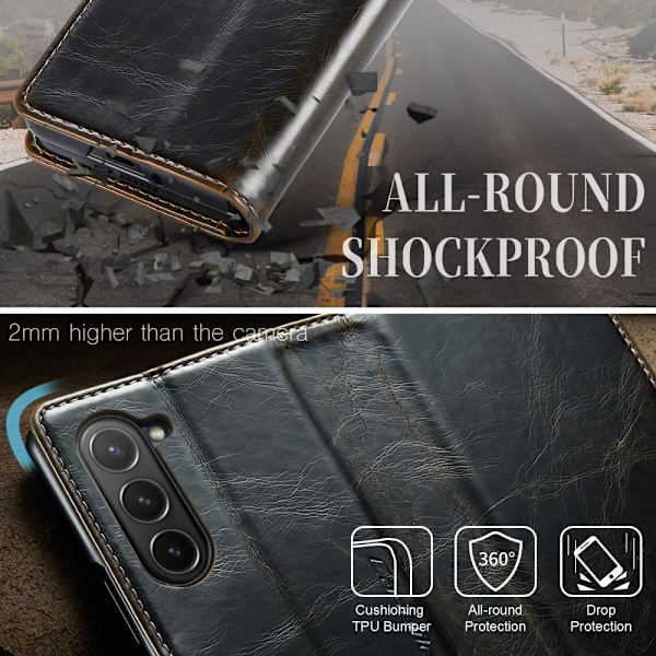 CaseMe Samsung Z Fold6 Plånboksfodral - Brun Brun