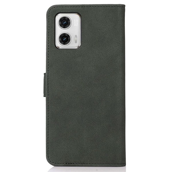 SKALO Motorola Moto G73 5G KHAZNEH Plånboksfodral i PU-Läder - Grön Grön