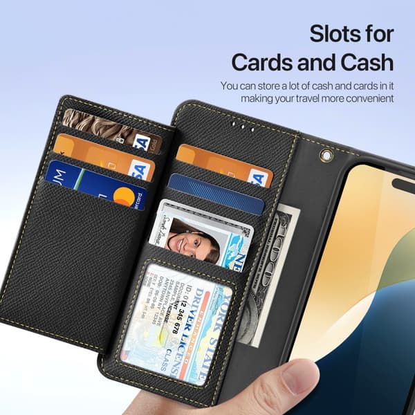 DUX DUCIS iPhone 16 Pro Max Lawa Series Flip Cover - Sort Black