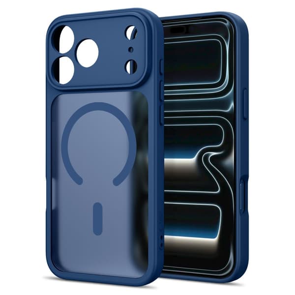 Tech-Protect BasicMag MagSafe Suojakuori sopii iPhone 17 Pro – Matta Deep Blue Blue