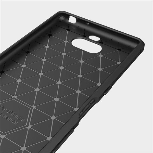 Stødsikker Armour Carbon TPU-cover Sony Xperia 10 Plus - mere farve Black