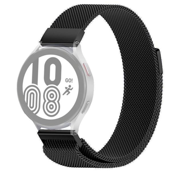 SKALO Milanese Loop to Samsung Watch 4 40mm - Valitse väri Black