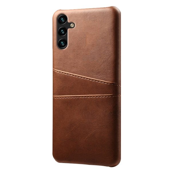 SKALO Samsung A34 5G PU-nahkainen Korttikotelo - Ruskea Brown