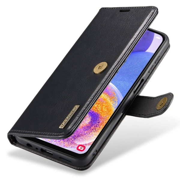DG MING Samsung A23 5G 2-in-1 magneetti lompakkokotelo - Musta Black