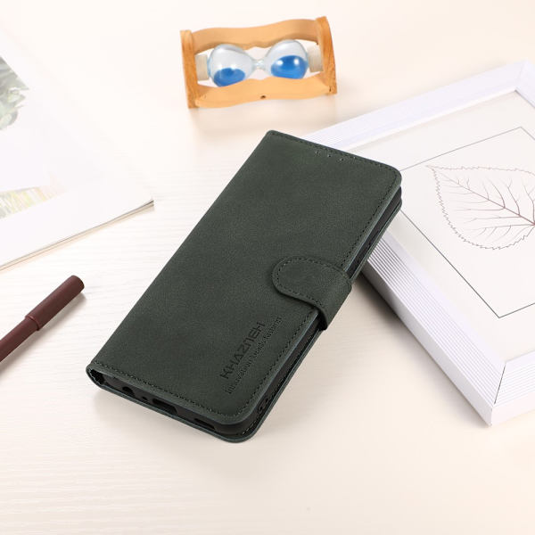 SKALO Xiaomi 13 Lite KHAZNEH Plånboksfodral i PU-Läder - Grön Grön