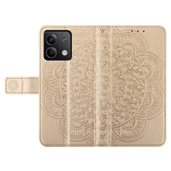 SKALO Xiaomi Redmi Note 13 5G Mandala Plånboksfodral - Guld Guld