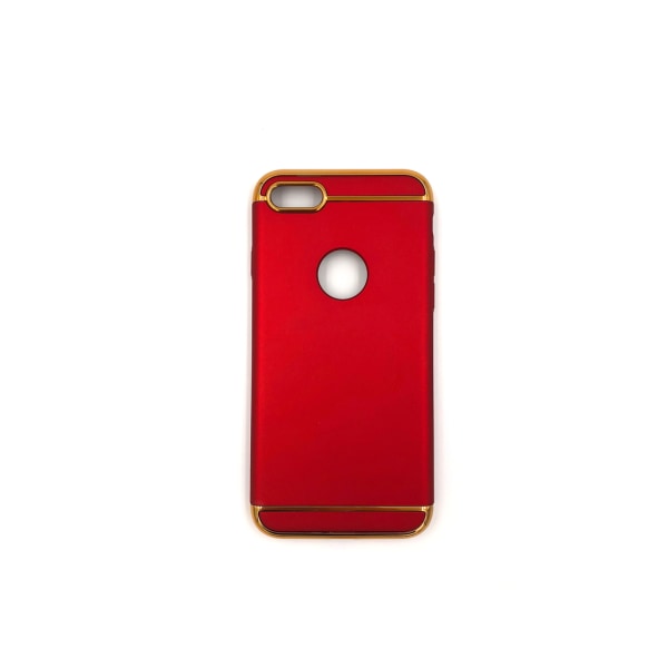 Designcover 3 i 1 guldkant til iPhone 8 - flere farver Pink