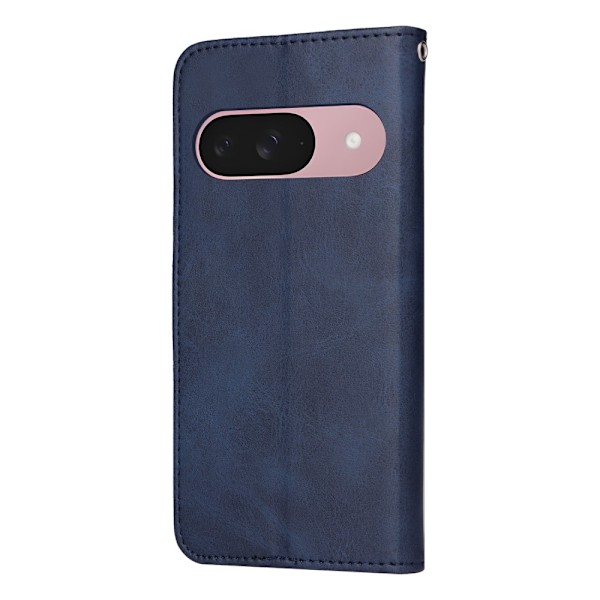 SKALO Google Pixel 9a PU-læder Flip Cover - Vælg farve Blue