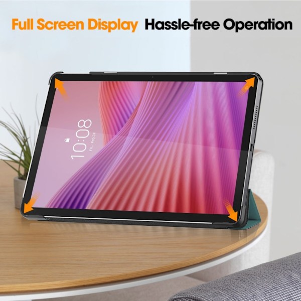 SKALO Lenovo Tab 10.1" Trifold Fodral - Grön Grön