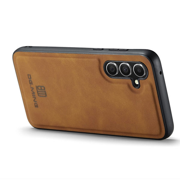 DG.MING Samsung A16 Premium PU-nahka Hybridi Suojakuori - Ruskea Brown