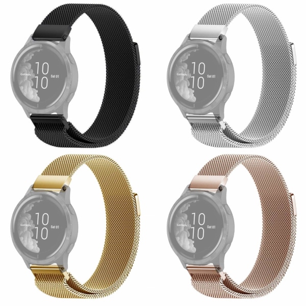 SKALO Milanese Loop til Garmin Venu 2 Plus - Vælg farve Pink gold