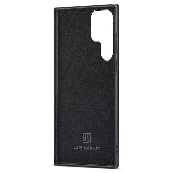 DG.MING Samsung S24 Ultra Premium PU-Läder Hybrid Skal - Grå grå