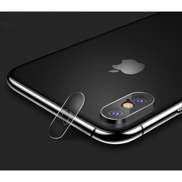 2-PACK iPhone XS Max Tempered Glass kameran linssille (kameran suojaus) Transparent