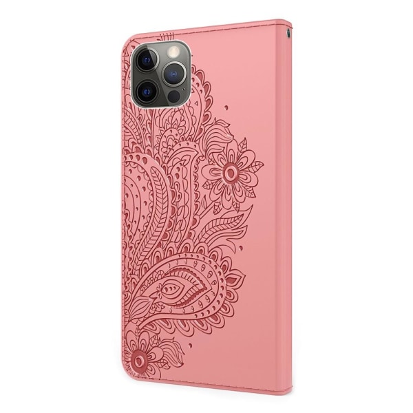 SKALO iPhone 13 Pro Max Mandala Pung-etui - Lyserød Light pink