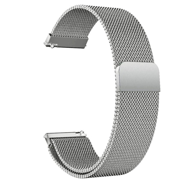 SKALO Milanese Loop til Samsung Watch Active2 40mm - Vælg farve Silver
