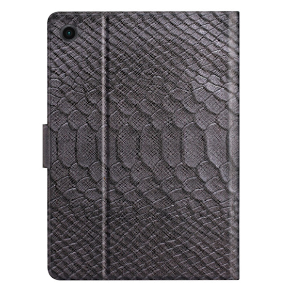 SKALO Samsung Tab A9 Croco PU-læder Flip Cover - Sort Black