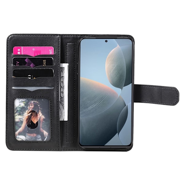 SKALO Xiaomi 14T Pro 10-RUM Flip Cover - Sort Black