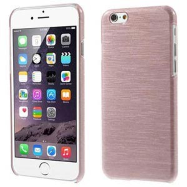 Blankt borstat stål hårdskal iPhone 6/6S White
