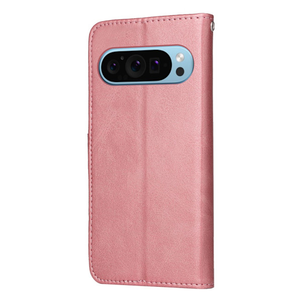 SKALO Google Pixel 9/9 Pro PU-Läder Plånboksfodral - Fler färger Rosa