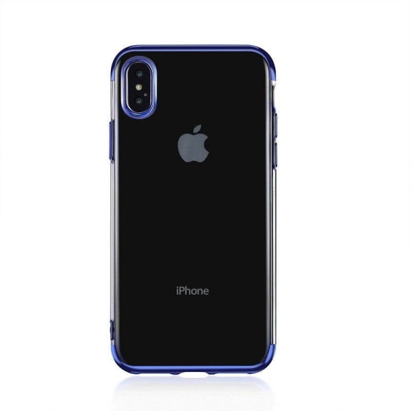 Design TPU-kuori Electro Plating iPhone Xs Maxille - enemmän värejä Black