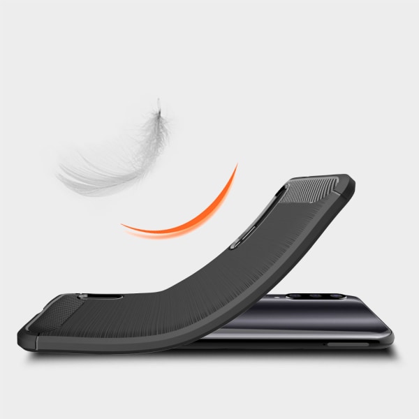 Stødsikker Armour Carbon TPU etui Xiaomi Mi A3 - flere farver Black