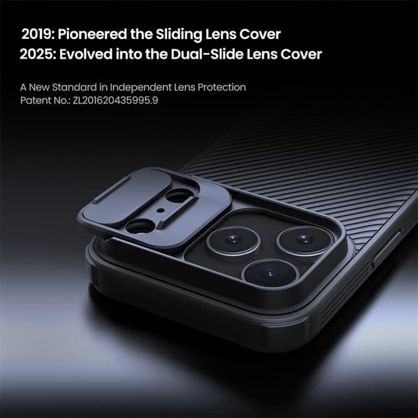 NILLKIN Camshield Pro Cover til iPhone 18 Pro - Sort Black