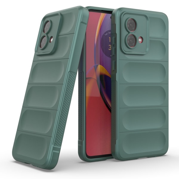 SKALO Motorola Moto G84 5G Rugged Bumpers TPU-Skal Grön