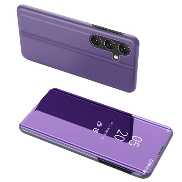 SKALO Samsung A05s 4G Clear View Plånboksfodral - Lila Lila