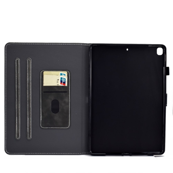 SKALO iPad 10.2 PU-nahkainen Lompakkokotelo - Musta Black