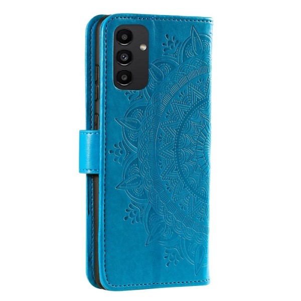 SKALO Samsung A13 4G Mandala Flip Cover - Blå Blue