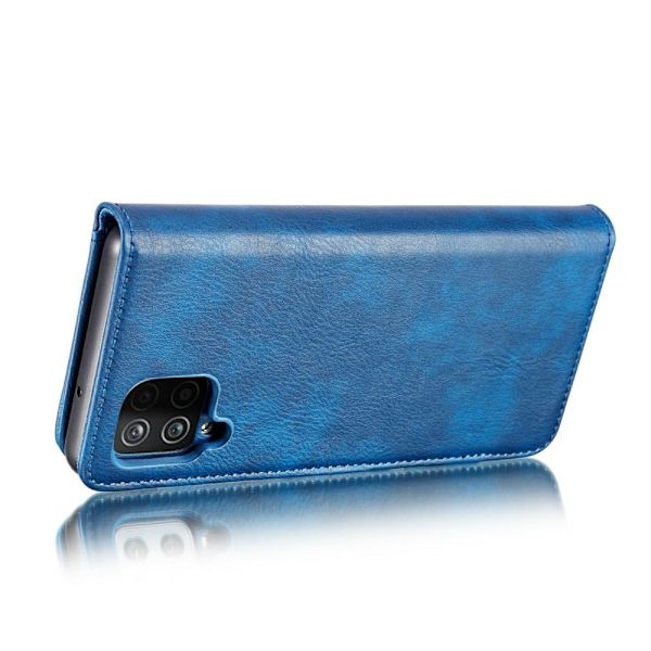 DG MING Samsung A22 4G 2-i-1 Magnet Plånboksfodral - Blå Blå